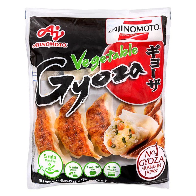 AJINOMOTO VEGETABLE DUMPLING 600G X 10 PCS CASE 味之素 日式素菜煎餃 600G X 10 件 原箱 0214