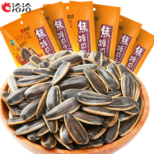 CHA CHA  Sunflower Seed - Caramel 108G X 32 PCS CASE 洽洽 焦糖瓜子 108G X 32 件 原箱 0256C