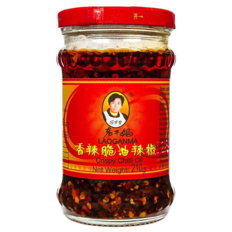 LAOGANMA Crispy Chilli in Oil 210G X 24 PCS CASE 老干媽 香辣脆油辣椒210G X 24 件 原箱 0020C