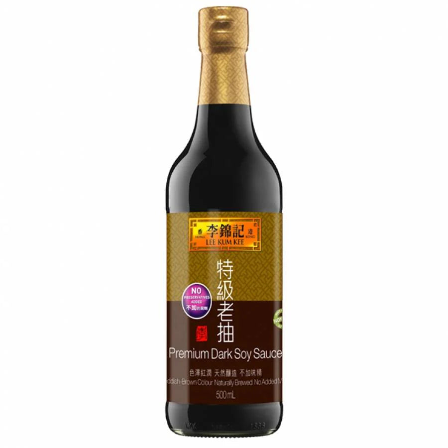 LEE KUM KEE PREMIUM DARK SOY SAUCE 500ML X 12 PCS CASE 李錦記 特級老抽 500ML X 12 件 原箱 0113C
