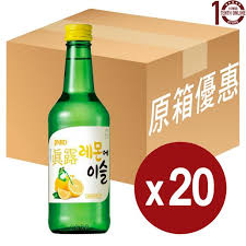 JINRO Cham Yi Sul (LEMON) 360ML  X 20 PCS CASE 真露 韓國燒酒 (檸檬味) 360ML X 20 件 原箱 0659C