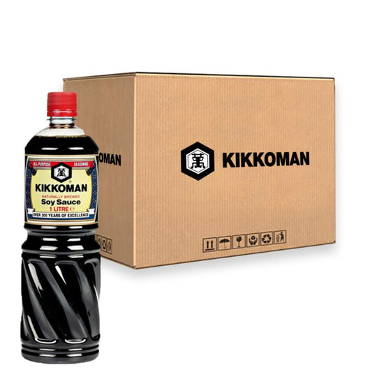 KIKKOMAN SOY SAUCE 1L X 12 PCS CASE 萬字 醬油 1L X 12 件 原箱 0088C