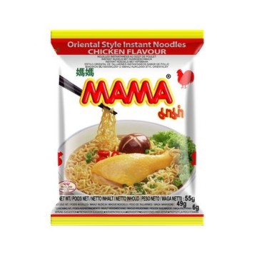 MAMA CHICKEN NOODLE 55G 媽媽雞肉味即食麵 55G 0132