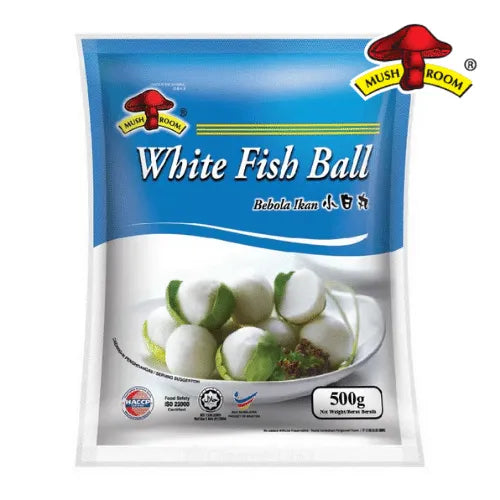 MUSHROOM SMALL WHITE FISH BALL 500G 香菇牌 小白魚丸500G 0041