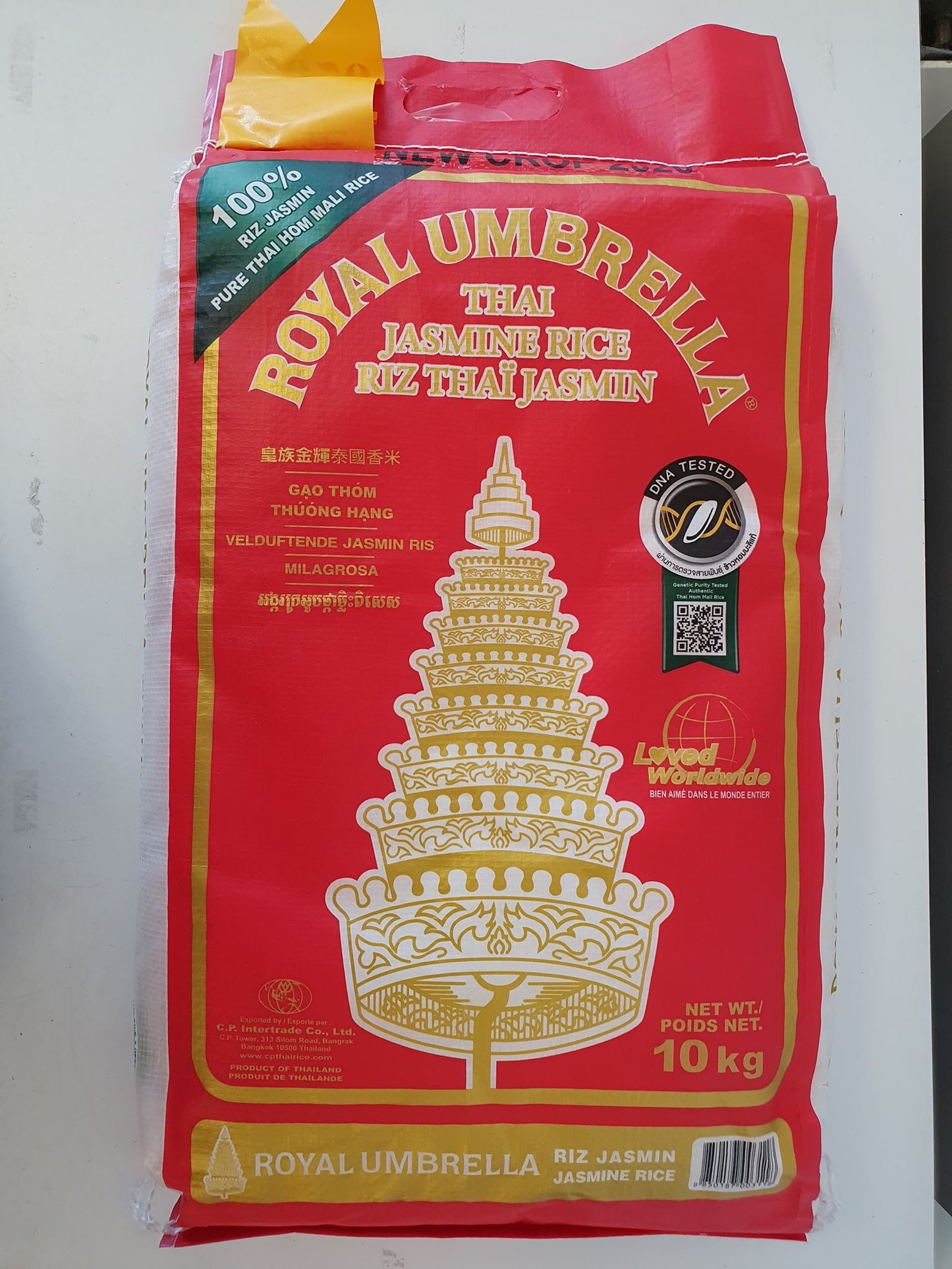 Royal Umbrella Thai Jasmine Rice 10kg 皇族 泰國香米10KG 0011